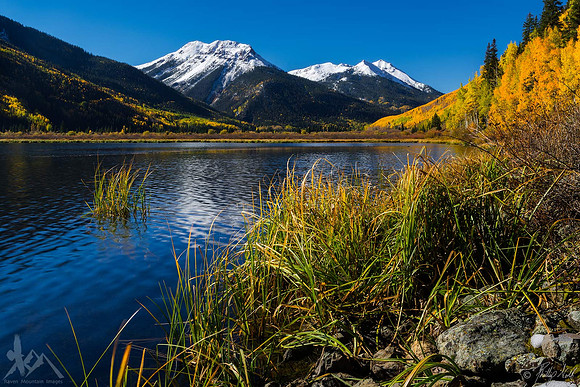 Red Mountains Under White