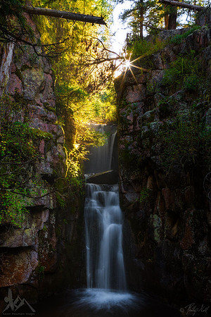 Sun Over Double Falls